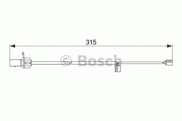 BOSCH 1987474518 Сигналізатор, знос гальмівних колодок