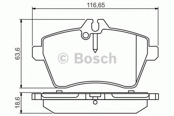 BOSCH 0986495273 Комплект гальмівних колодок, дискове гальмо