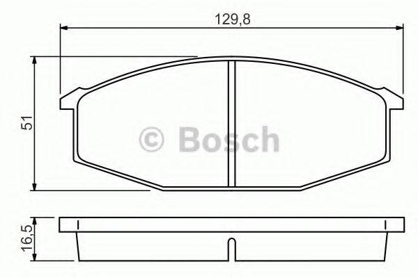 BOSCH 0986494532 Комплект гальмівних колодок, дискове гальмо