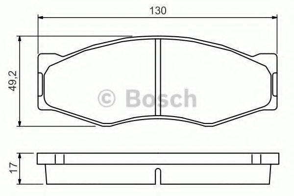 BOSCH 0986494565 Комплект гальмівних колодок, дискове гальмо