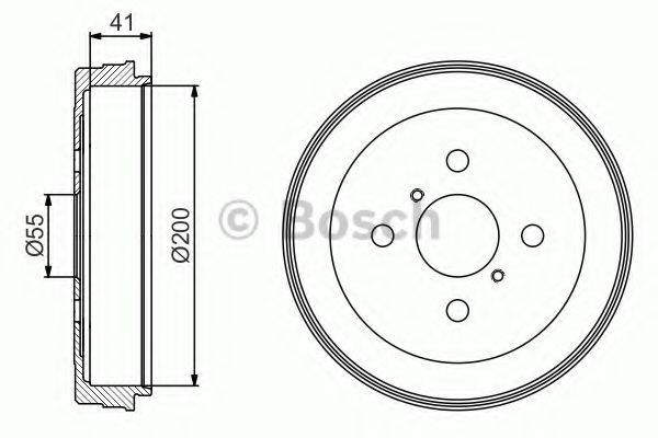 BOSCH 0986477199 Гальмівний барабан