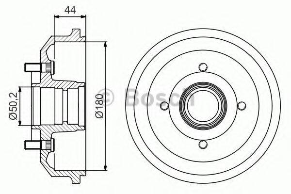 BOSCH 0986477269 Гальмівний барабан