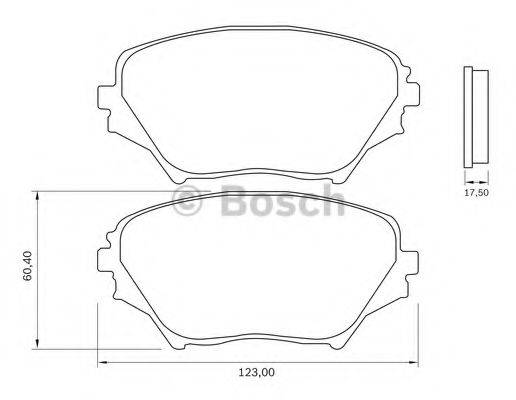 BOSCH 0986BB0931 Комплект гальмівних колодок, дискове гальмо