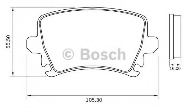 BOSCH 0986BB0939 Комплект гальмівних колодок, дискове гальмо