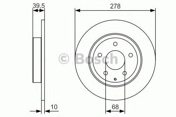 BOSCH 0986479C22 гальмівний диск