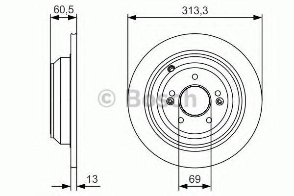 BOSCH 0986479C27 гальмівний диск