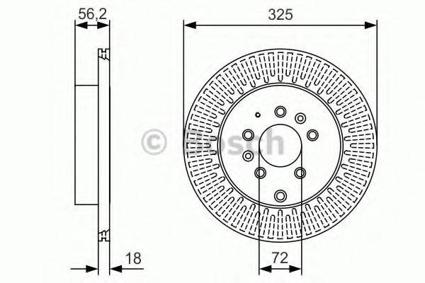 BOSCH 0986479C30 гальмівний диск