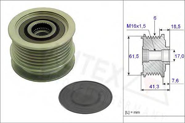 AUTEX 654803 Механізм вільного ходу генератора