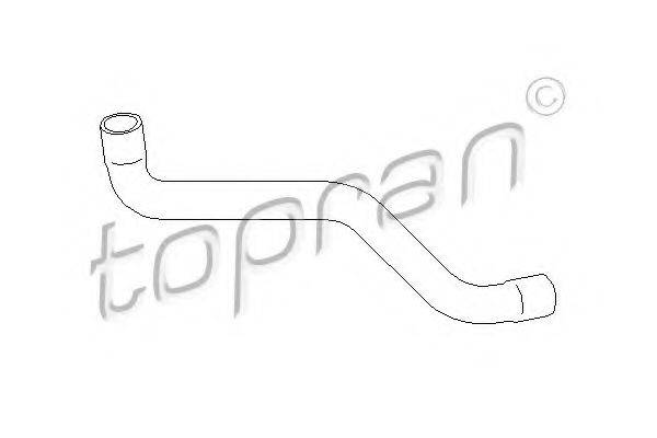 TOPRAN 103000 Шланг радіатора