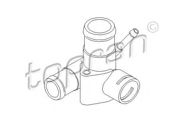 TOPRAN 100315 Фланець охолоджувальної рідини