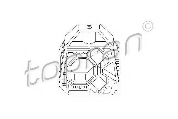 TOPRAN 112410 Підвіска, радіатор