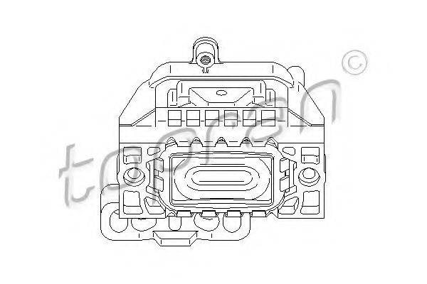 TOPRAN 110758 Підвіска, двигун
