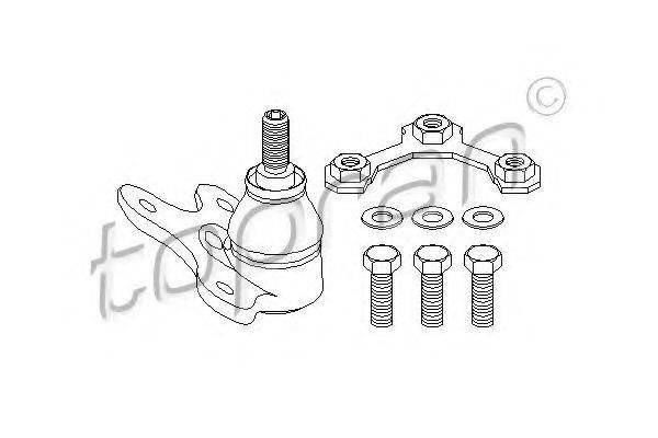 TOPRAN 103998 несучий / напрямний шарнір