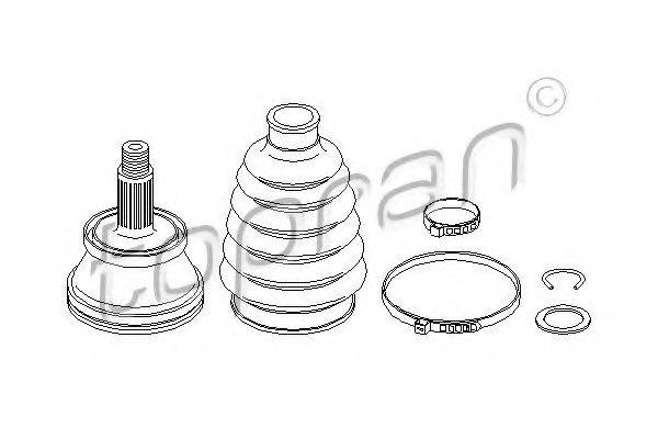 TOPRAN 109401 Шарнірний комплект, приводний вал
