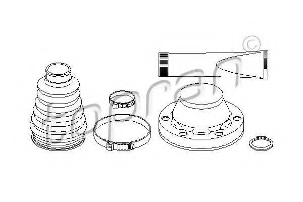 TOPRAN 110969 Комплект пильника, приводний вал
