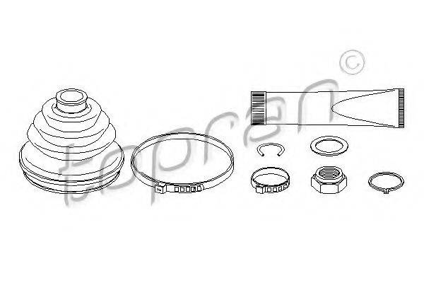 TOPRAN 103399 Комплект пильника, приводний вал