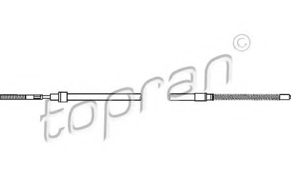 TOPRAN 108603 Трос, стоянкова гальмівна система