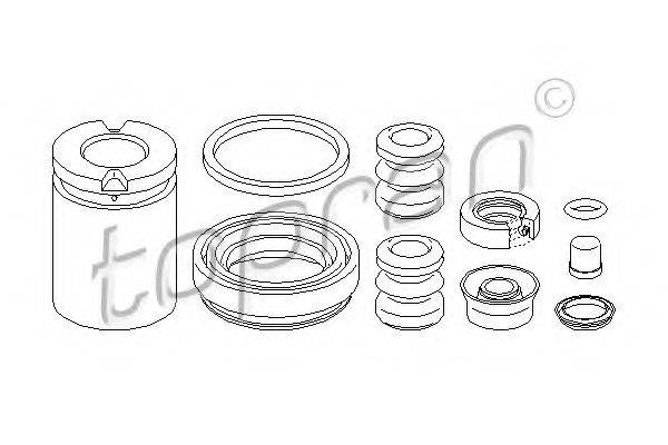 TOPRAN 111689 Ремкомплект, гальмівний супорт