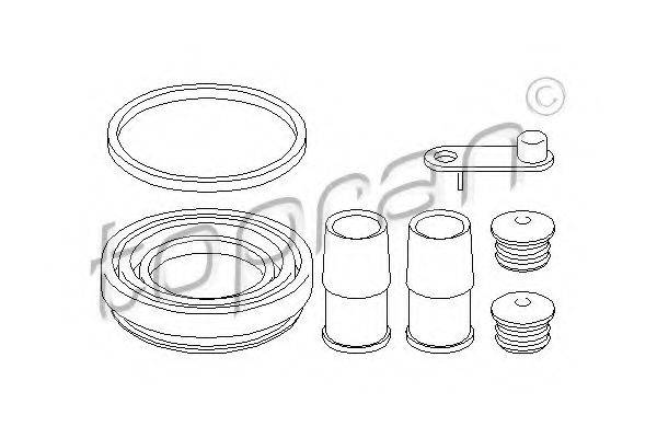 TOPRAN 108348 Ремкомплект, гальмівний супорт