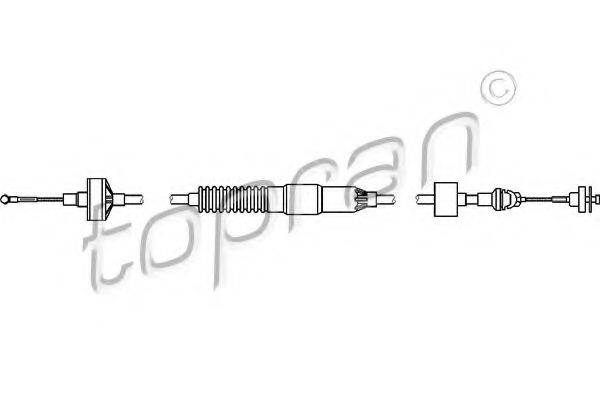 TOPRAN 103145 Трос, управління зчепленням