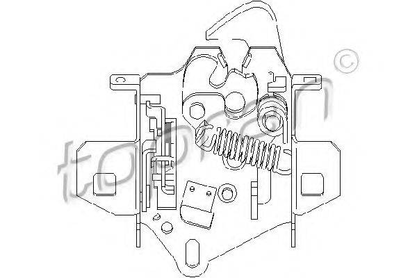 TOPRAN 109793 Замок капота