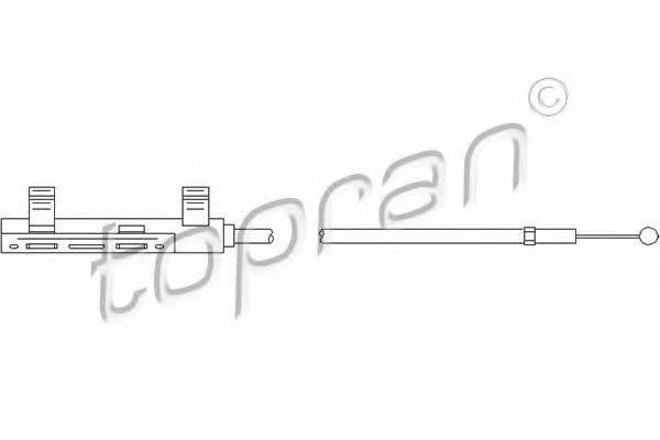TOPRAN 112279 Тросик замку капота