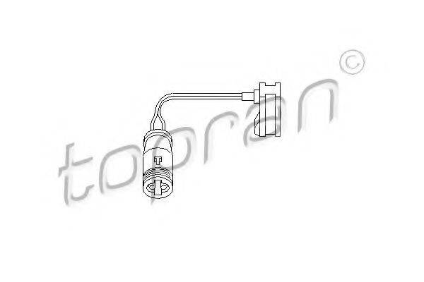 TOPRAN 112102 Датчик, знос гальмівних колодок