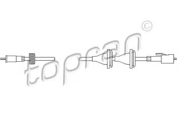 TOPRAN 102971 Трос спідометра