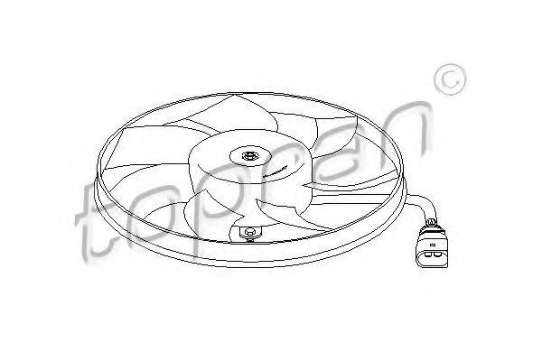 TOPRAN 111285 Вентилятор, охолодження двигуна
