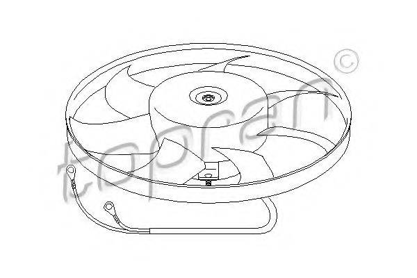 TOPRAN 111437 Вентилятор, охолодження двигуна