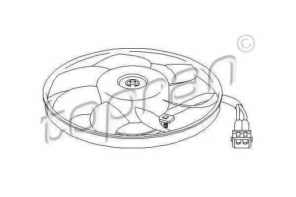 TOPRAN 111438 Вентилятор, охолодження двигуна