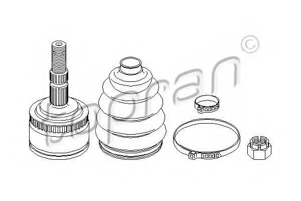 TOPRAN 207085 Шарнірний комплект, приводний вал