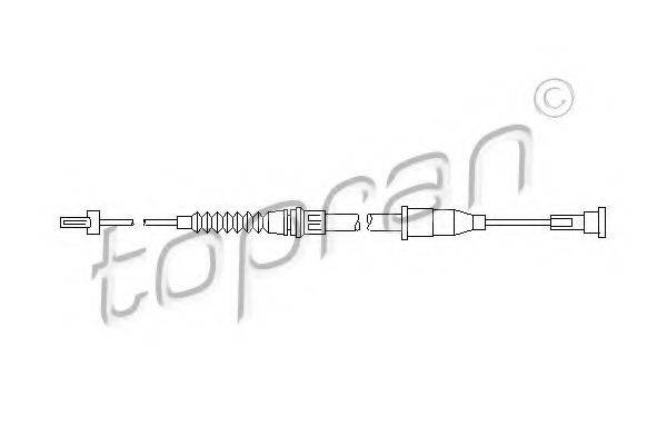 TOPRAN 207379 Трос, стоянкова гальмівна система