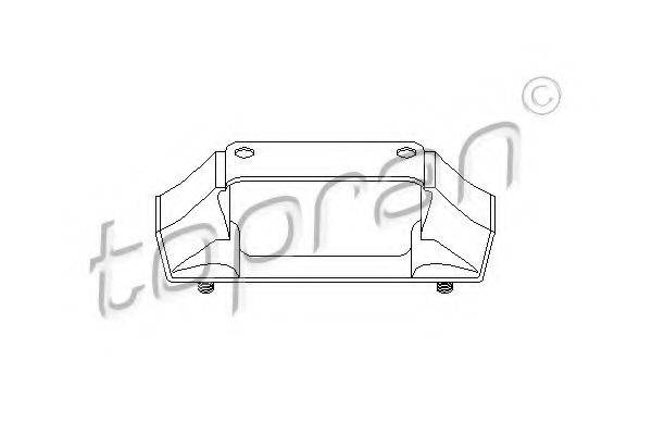 TOPRAN 201361 Підвіска, двигун