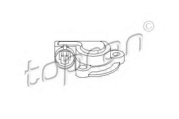 TOPRAN 205629 Датчик, положення дросельної заслінки