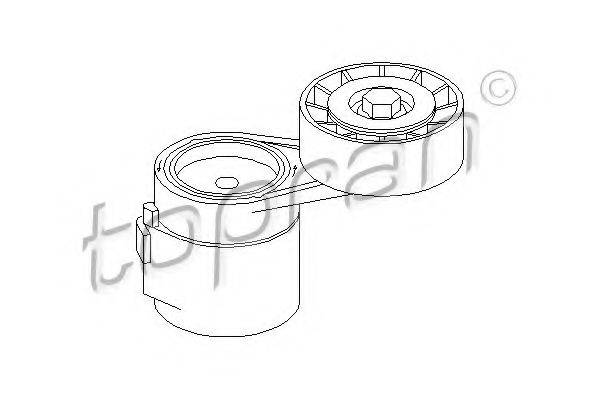 TOPRAN 205665 Натяжний ролик, полікліновий ремінь