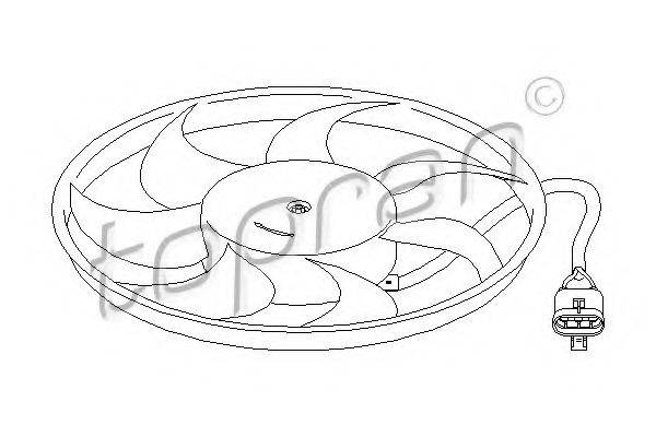 TOPRAN 207210 Вентилятор, охолодження двигуна