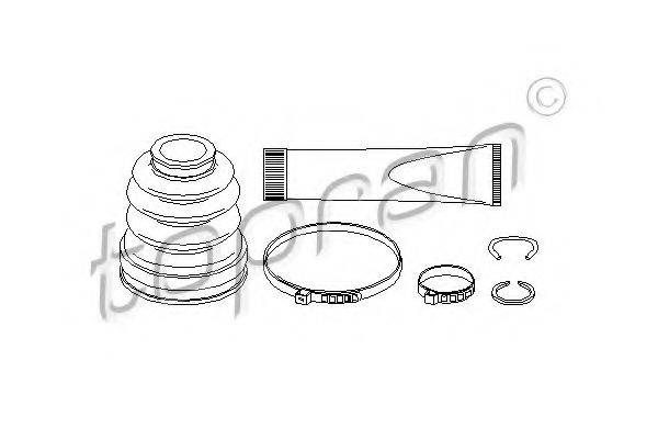 TOPRAN 301939 Комплект пильника, приводний вал
