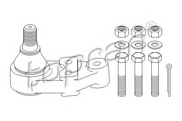 TOPRAN 301348 несучий / напрямний шарнір