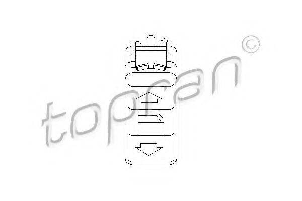 TOPRAN 401513 Вимикач, склопідйомник