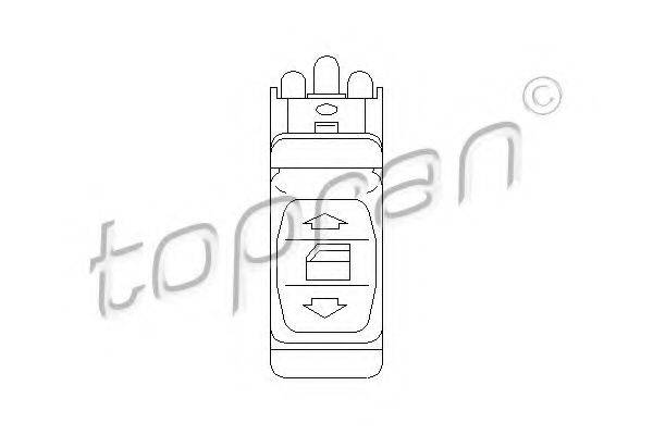 TOPRAN 401515 Вимикач, склопідйомник