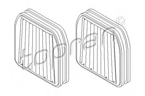 TOPRAN 400210 Фільтр, повітря у внутрішньому просторі