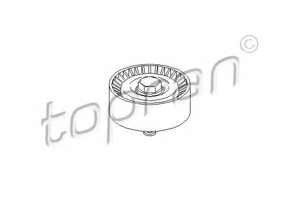 TOPRAN 501495 Паразитний / провідний ролик, полікліновий ремінь