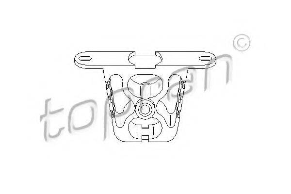 TOPRAN 500182 Кронштейн, глушник
