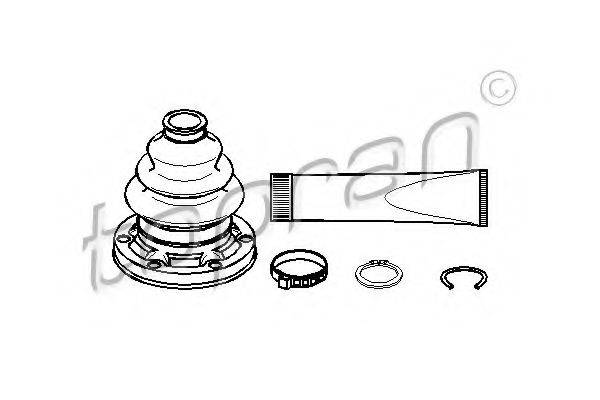 TOPRAN 500600 Комплект пильника, приводний вал