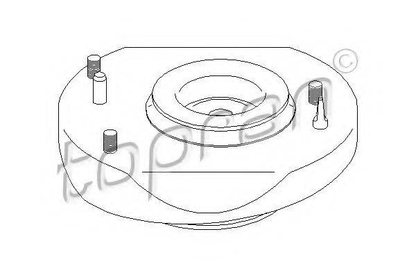 TOPRAN 700355 Опора стійки амортизатора