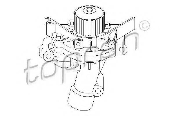TOPRAN 722284 Водяний насос