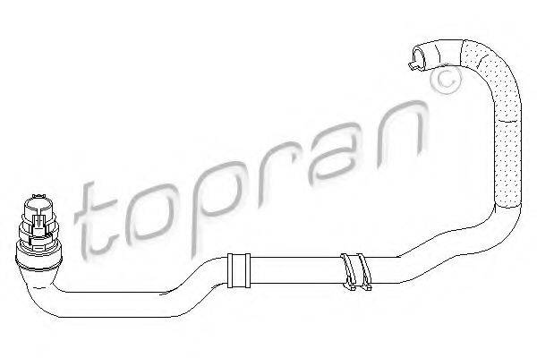 TOPRAN 721449 Шланг радіатора