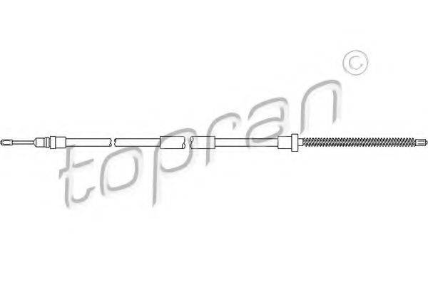 TOPRAN 721631 Трос, стоянкова гальмівна система