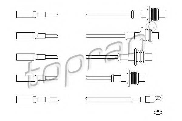 TOPRAN 721502 Комплект дротів запалювання